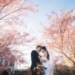 Hình ảnh chụp hình cưới tại vườn hoa anh đào Mường Phăng